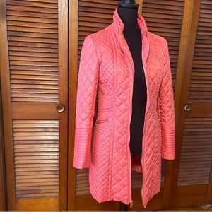 Vía Spiga - quilted light puffy pink coat!